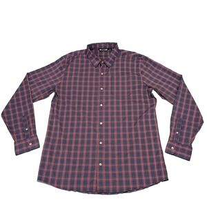 Travis Mathew‎ Shirt Mens Size XL Plaid Button Up Long Sleeve Casual Lightweight